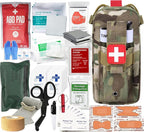 Med Kit Trauma Kit Bleeding Contral Pack, Emergency Survival First Aid Kits EMT IFAK Medical Kit for Severe Bleeding Control Military Camping and Hiking
