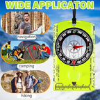 Geiserailie Acrylic Orienteering Compass Hiking Backpacking Map Reading Compass for Navigation and Survival Outdoor Exploring