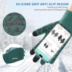 Achiou Winter Gloves, Glove for Men Women, Upgraded Touch Screen Texting Warm Running with Thermal Soft Knit Lining