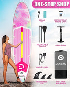 Inflatable Stand Up Paddle Board with SUP Accessories, Anti-Slip EVA Deck, 11'*33" Inflatable Paddle Boards for Adults & Youth of All Skill Levels