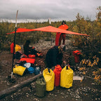 KAMMOK Kuhli: Ground-to-air, Weatherproof Protection in The Backcountry. (A high Performance shelter Equipped to Adapt to Varied environments), Ember Orange