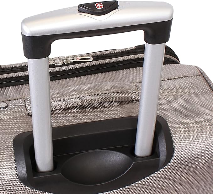 SwissGear Sion Softside Expandable Luggage, Pewter, Carry-On 21-Inch