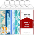 30 Pack Luggage Tags Travel Essentials & Cruise Essentials for NCL, Princess, Carnival, Royal Caribbean & Celebrity Cruise Ships by SEAVILIA