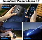 KITWLEMEN 14500mAh Portable Waist Fan - Personal Clip on Belt Fan, 5 Speed 67H Cooling, Rechargeable Battery Operated, Wearable with Lanyard & Light for Camping, Travel, Jobsite (Black)