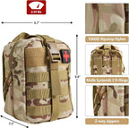 Emergency Trauma First Aid Kit, IFAK Medical Kit with Tourniquet, 36 inch Splint, Bleeding Control Kit