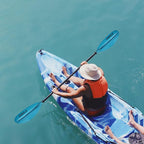 Kayak Paddle 4 Pieces Aluminum Shaft and PP Blade Floating 86.6in/220cm, 90.5inch/230cm Lightweight Oars