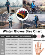 RIGWARL Gloves for Cool&Cold Weather Waterproof, Winter Gloves for Men Women Touch Screen