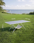 ONEFOREST One-Step Fold Up Camping Table, Portable Folding Camp Table, Lightweight Carry Table for Outdoor Hiking Picnics BBQ Cooking