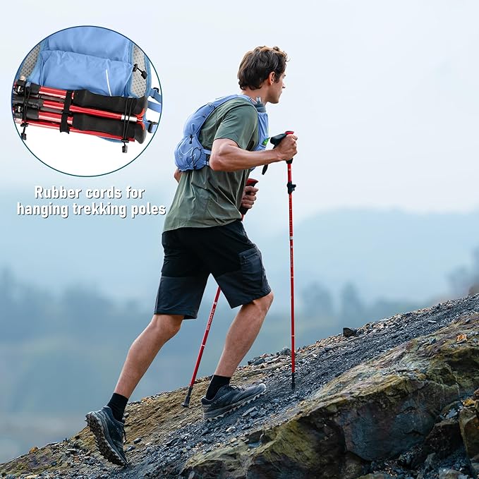 Running Vest with Water Bladder 1.5 Liter, Small Hydration Water Vest, Lightweight Hydration Pack Multi-Pocket 11x - for Hiking Race Trail Marathon for Women Men