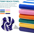 4 Packs Extra Large Beach Towel Bath Towel 72*40 Set Bathroom Sheets Bulk Oversized Soft Absorbent Thick Xl Big Giant Microfiber Terry Blanket Clearance Turkish Toallas De Playa NOT Cotton Blue Navy