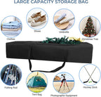 COOLBEBE 45 Inch Tripod Carrying Case - 45x7x7 Inch Storage Bag for Light Stands, Fishing Rods, Tent Poles, and Camera Gear, Water Resistant, Black