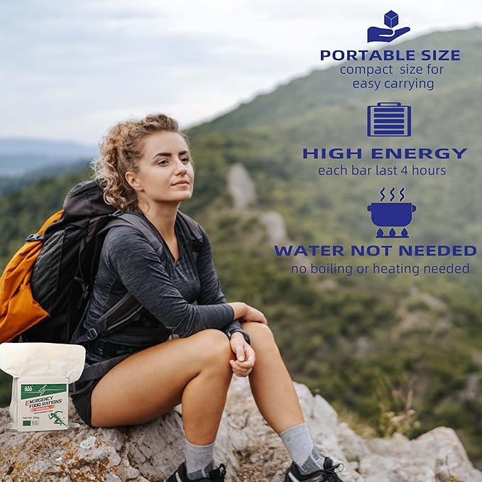 Emergency Food Supply - Original Flavor Hardtack, Mre Meals 2025, 9 Days Emergency Meals Survival Foods Bars, Emergency Supplies for Disaster Preparedness, Tin Box Pack, 20 Years Shelf Life