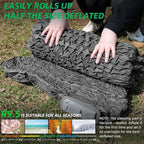 Self Inflating Sleeping Pad with Electric Pump, 4”Ultra-Thick Memory Foam Camping Mattress Pad, Ultralight Camping Sleeping Pad, 9.5 R-Value Insulated Sleeping Mat for Car Travel