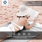 Cotton Turkish Beach Towel with Towels Oversized 36"x72" Pool Absorbent Extra Large Quick Dry Sand Travel Towel (Grey, 4 Pack)