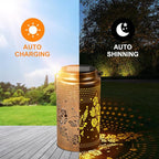 4 Pack Hummingbird Solar Lanterns Outdoor Waterproof, Metal Hanging Lights Decorations for Garden Yard Lawn Patio, Hummingbird Gifts for Women Mom Grandma Sister for Mother'Day Christmas
