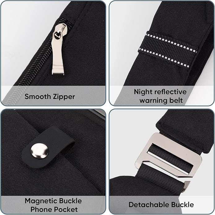 Sling Bag Cross Body Bag, Anti Theft Crossbody Bags for Travel Lightweight Chest Shoulder Bags for Women Men