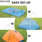Camping Tent Portable Waterproof Instant Camping Tent with 1-Minute Setup Lightweight Tent for Camping Beach Outdoor Travel Backyard