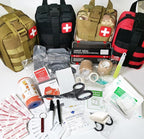 IFAK Kit Trauma Kit Military Medical First Aid Kits Bleeding Contral Emergency Survival Bug Out Bag for Camping Gear Supplies Hiking (Black)