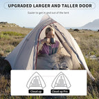 Naturehike Cloud-Up 1 Person Tent, Lightweight Backpacking Tents for One Man, Waterproof Ultralight One Person Tent for Camping Hiking Backpacking