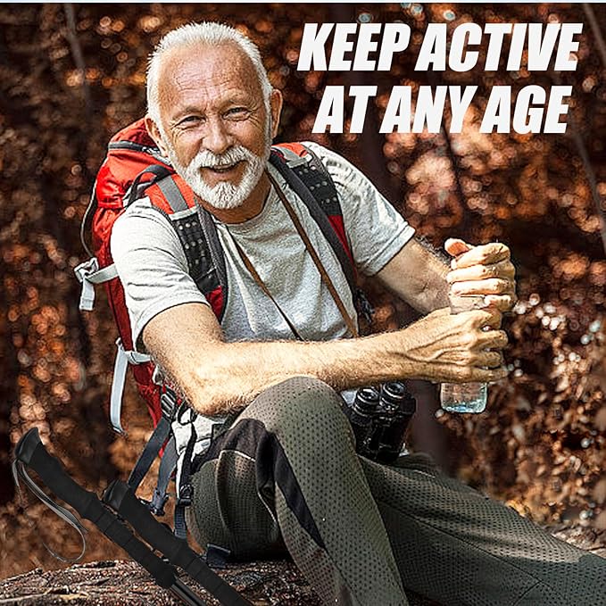 Trekking Poles - 2PC Hiking Poles for Backpacking, Ultralight Telescopic Walking Sticks, Aircraft-Grade 7075 Aluminum with EVA Foam Grips, Lightweight Hiking Sticks for Seniors Women Men