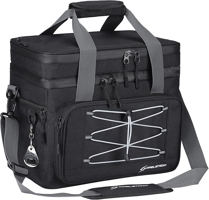 Maelstrom Collapsible Soft Cooler Bag, 24/30/60/75 Cans Beach Cooler, Ice Chest, Leakproof & Portable for Beach, Camping, Road Trips & Grocery Shopping