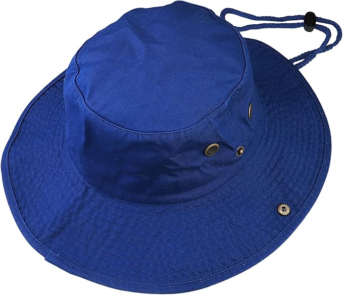 Wide Brim Hiking Fishing Safari Boonie Bucket Hats 100% Cotton UV Sun Protection for Men Women Outdoor Activities