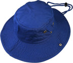 Wide Brim Hiking Fishing Safari Boonie Bucket Hats 100% Cotton UV Sun Protection for Men Women Outdoor Activities
