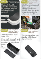 camping moon Side Storage Bag Outdoor Storage Box for Field Rack Black BG-1235BK (Black)