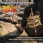 Trekking Poles Collapsible Hiking Poles - Trekking Sticks with Quick Lock System Lightweight for Hiking, Camping