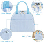 Bluboon Lunch Box for Women Cute Lunch Bag Reusable Insulated Lunch Bags Large Capacity Lunchbox Cooler for Work Picnic or Travel