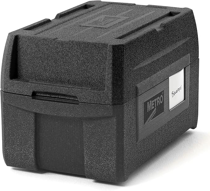 Metro Mightylite ML180XL Top Load Insulated Food Carrier - Professional-Grade Multipurpose Pan Carrier, Insulated Cooler and Food Warmer with Extra Capacity Lid - 45 qt or 5 Pan Capacity