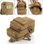 2 Pack Molle Pouches - Tactical Compact Water-Resistant EDC Pouch Bag Small Utility Pouch