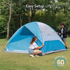 1/2/4/5/6 Person Dome Tents for Camping, Lightweight Portable Backpacking Tent, Small Easy Set Up Outdoor Waterproof Camping Hiking Tent for Adults