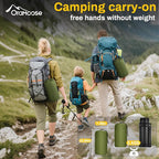 Double Sleeping Pad, Extra Thick 6 Inch Sleeping Pad for Camping 2 Person with Built-in Pillow & Foot Pump Ultralight Compact Inflatable Camping Mat for Backpacking Hiking Travel Tent Camp Gear Gifts