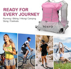 Running Hydration Vest Backpack, Lightweight Water Backpack with 1.6L Water Bladder Daypack for Women Men,Adjustable Running Vest Pack for Trail Running Hiking Cycling Race Marathon