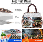 douyadady Lunch Bag Women/Men Lunch Box Women/Men (leopard)