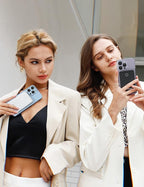 2-Pack 6000mah Ultra Slim Built in Cables Power Bank, Card Size Built in USB C Cords Battery Pack Portable Charger for Phones, 3 Output External Battery Pack Compatible with iPhone, Black & White