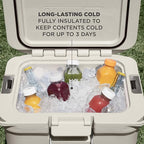Coleman Pro Heavy-Duty 25qt Ultra-Light Premium Hard Cooler, Extra-Thick Insulation Keeps Ice up to 3 Days, 36-Can Capacity