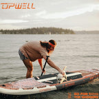 UPWELL 10'6"/11'/11'6" Inflatable Paddle Board, Stand Up Paddlboard for Youth & Adults, Stable Design, Premium SUP Accessories, Backpack, Leash, Hand Pump, Fins