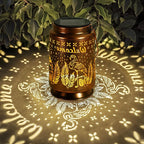 Nacome Flamingo Solar Lantern for Garden Decor: Waterproof Hanging Metal Decoration with LED Lights for Yard Lawn Porch Patio Landscape Pathway – Birthday Gifts for Mom Grandma Women