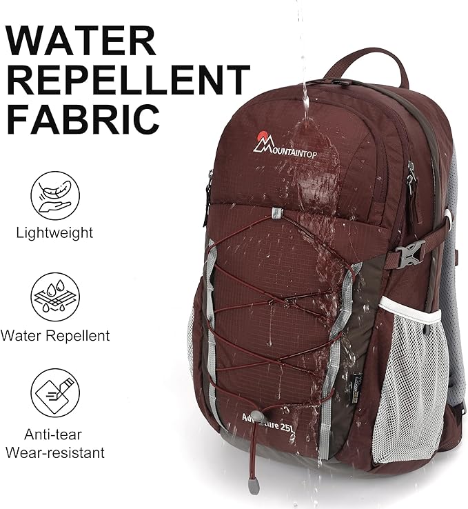 MOUNTAINTOP Hiking Backpack,Lightweight Travel Backpack for Men Women Outdoor Backpacking, Camping