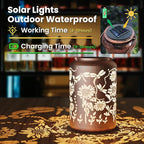 Solar Lanterns Outdoor Hangi8ng Lantern Birthday Gifts for Women Waterproof Decorative Dragonfly & Sunflower Solar Lights for Garden Patio Yard Pathway Warm LED Glow Auto On/Off, Energy-Saving Design