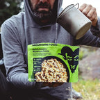 BIGHORN Mountain Food Vegetarian Creamy Mushroom Pasta - premium freeze dried meals for backpacking food - vegetarian backpacking meals - ideal camping meal just add water - great taste - 2 servings