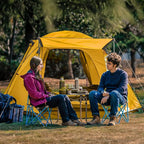 KAZOO 2／4 Person Camping Tent Outdoor Waterproof Family Large Tents 2/4 People Easy Setup Tent with Porch Double Layer