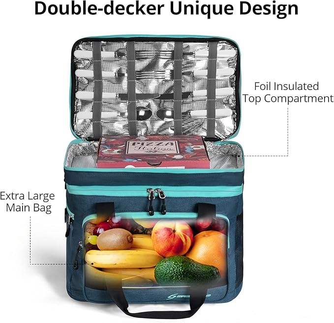 Maelstrom Collapsible Soft Cooler Bag, 24/30/60/75 Cans Beach Cooler, Ice Chest, Leakproof & Portable for Beach, Camping, Road Trips & Grocery Shopping