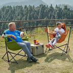 TIMBER RIDGE Hammock Camping Chair with Adjustable Backrest, Heavy Duty Folding Hammock Chair Supports 300lbs, Portable Hammock Chair for Camping, Travelling and Patio, Green 2 Pack