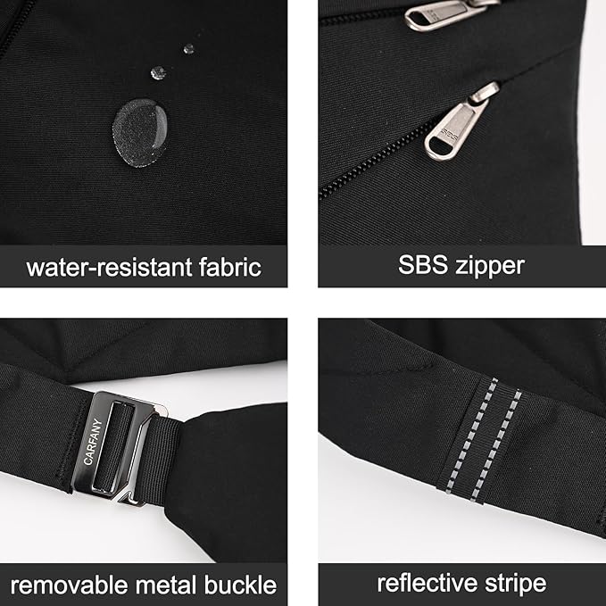 Light And Slim Crossbody Sling Bag Unisex Water Resistant Anti-Theft Shoulder Bag Outdoor Casual Hiking Daypack Personal Pocket Bag