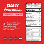 Waterboy Daily Hydration | 1,570mg Electrolyte Powder Packets | No Sugar, All Natural, Gluten Free, Zero Calories | 15 Drink Stick Mixes (Strawberry Lemonade)