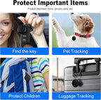 Air Tag for Android Air Tags-4 Pack Android（NOT for iOS） Bluetooth Tracker for Android Smart Tracking Tag for Google Find Hub Device App. Finder for Suitcase, Backpack, Purse,Keys, Luggage,etc