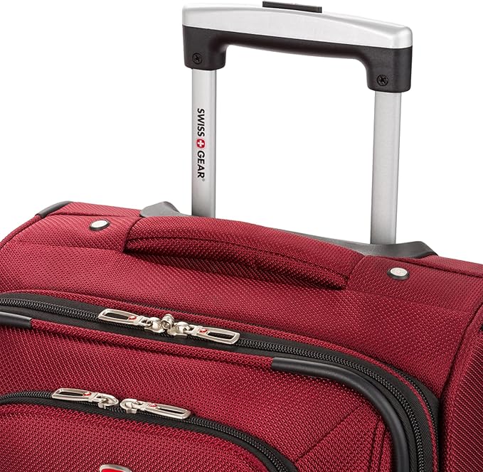 SwissGear Sion Softside Expandable Luggage, Burgundy, Carry-On 21-Inch